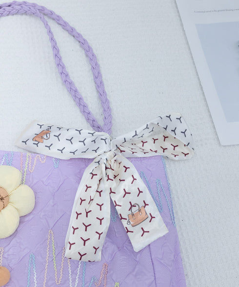 スカーフ付き 大容量トートバッグ 韓国風 レディース 女性バッグ おしゃれ 肩掛けバッグ 軽量 立体花ポイントバッグ  マザーズバッグ カジュアル鞄 手提げバッグ 98ZHUOQ-001